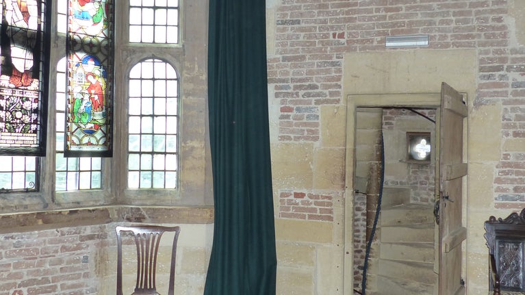 Spiral staircase to the Tower Roof at Coughton Court